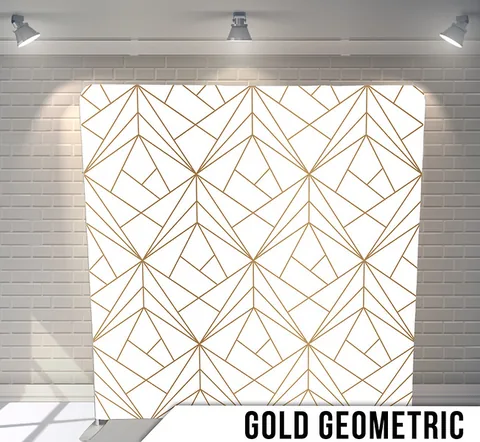 Gold Geometric Photo Backdrop