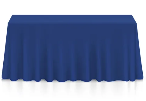 90in x 156in Royal Blue Polyester Linen