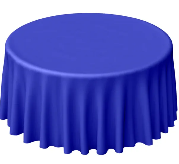 120" Royal Blue Polyester Linen