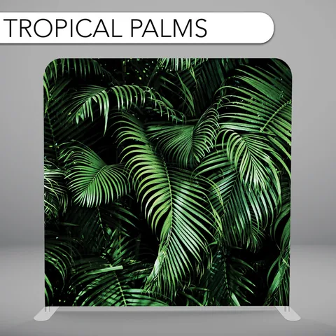 Tropical Palms Photo Booth Backdrop